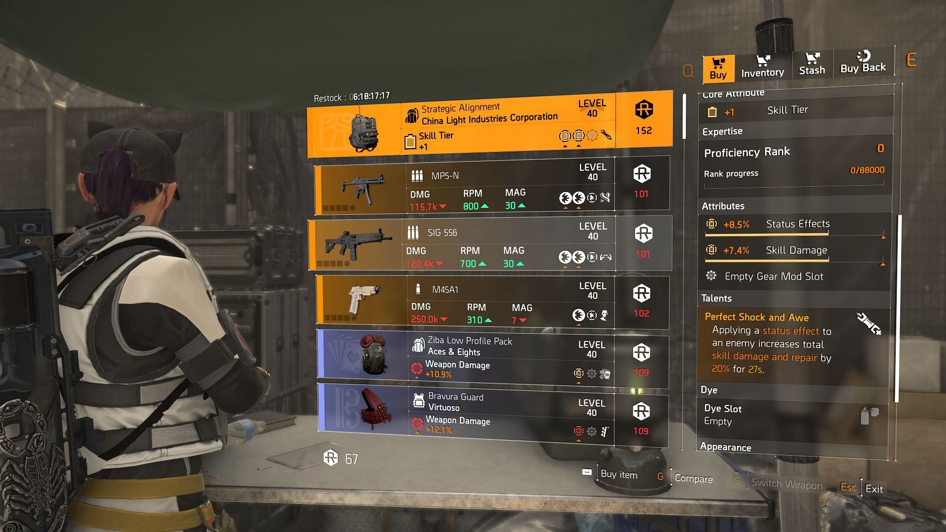 The Division 2 vendor found at DZ South (Image via Sportskeeda Gaming || Ubisoft)